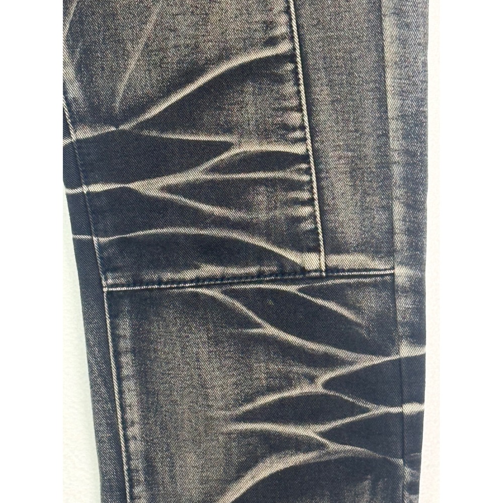 Mars Denim Z Andera Style 520 Straight Black Washed Whiskered Jeans Size 34 - Picture 7 of 10